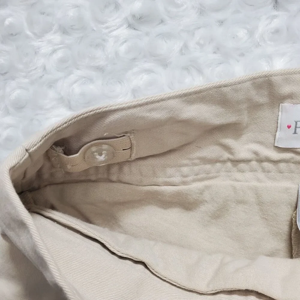 The Children's Place 2043300 Girls Pleated Uniform Skort Size 6 Beige
